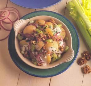 Картофель с голубым сыром и грецкими орехами Картофель с голубым сыром и грецкими орехами