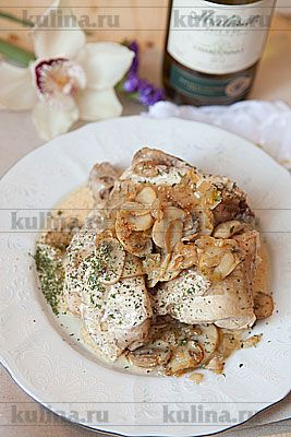������ - ������� �� ������ �� �������� (Fricassee de la poule a la creme)